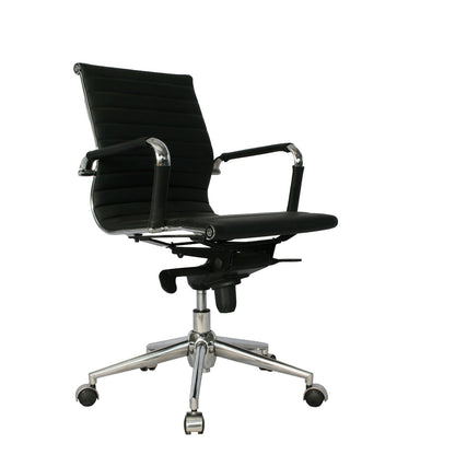 Silla De Oficina Polonia En Cuero Sintético