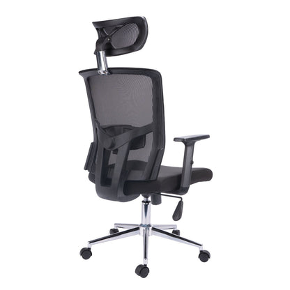 Silla Presidente Estambul Brazos 3D Malla Negra