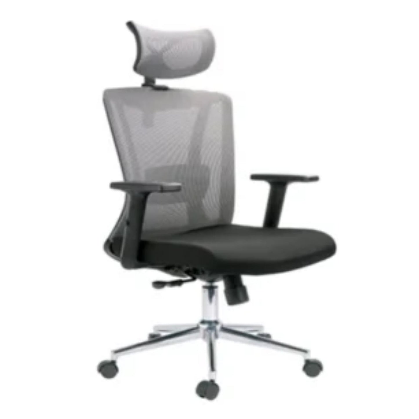 Silla presidente Polo Brazos Graduable En Altura Malla Gris