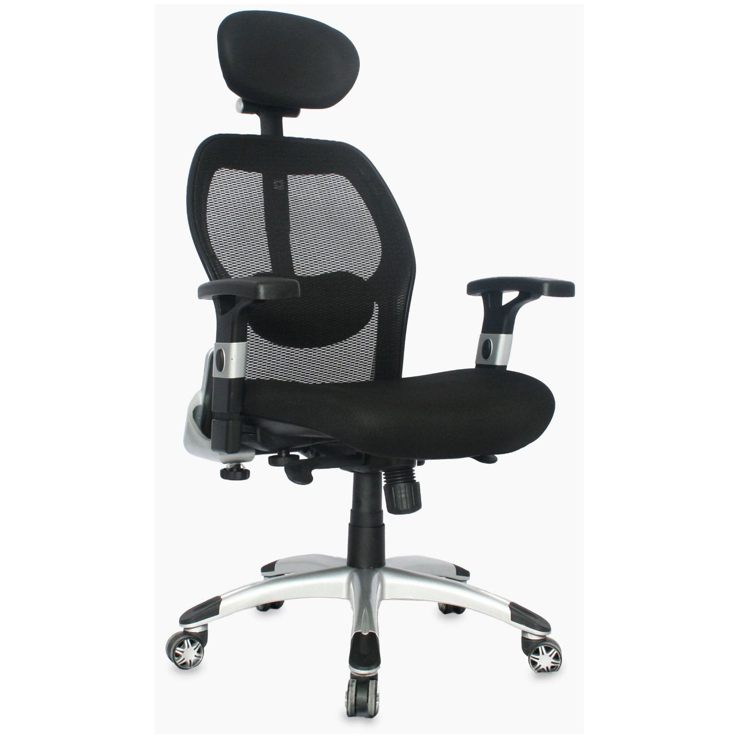 Silla Oficina Cairo Base Nylon Gris Con, Sin Cabecero