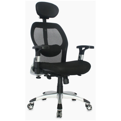 Silla Oficina Cairo Base Nylon Gris Con, Sin Cabecero