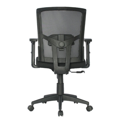 Silla Gerente Estambul Brazos 3D Malla Negra Sin Cabecero