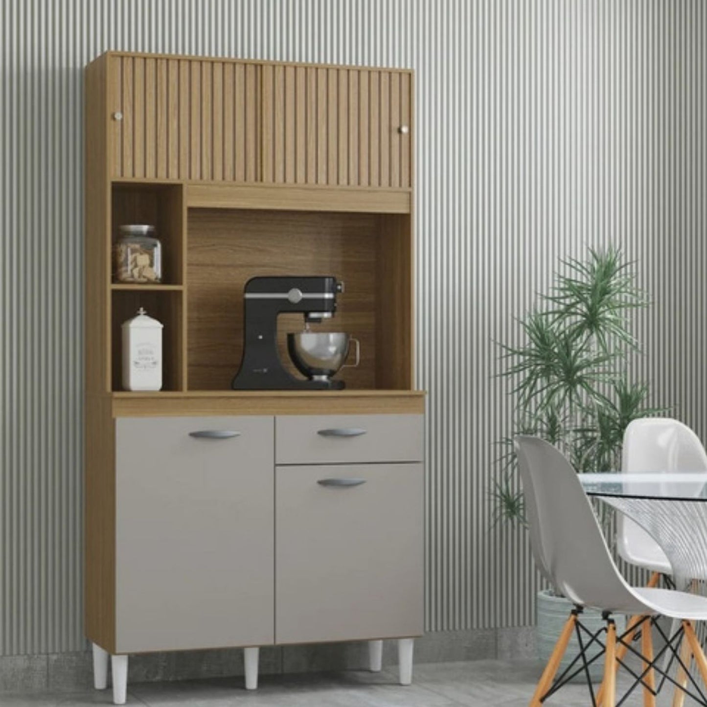 Alacena Duda Auxiliar De Cocina En Madera MDP