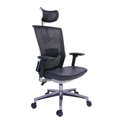 Silla Presidente Dallas Asiento En Cuero Sintetico