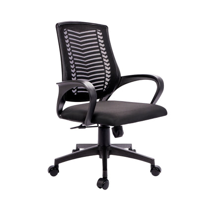 Silla De Oficina Capri #2 Base Nylon Negro Con, Sin Cabecero