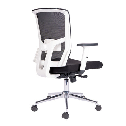 Silla Gerente Estambul Brazos 3D Malla Negra Sin Cabecero