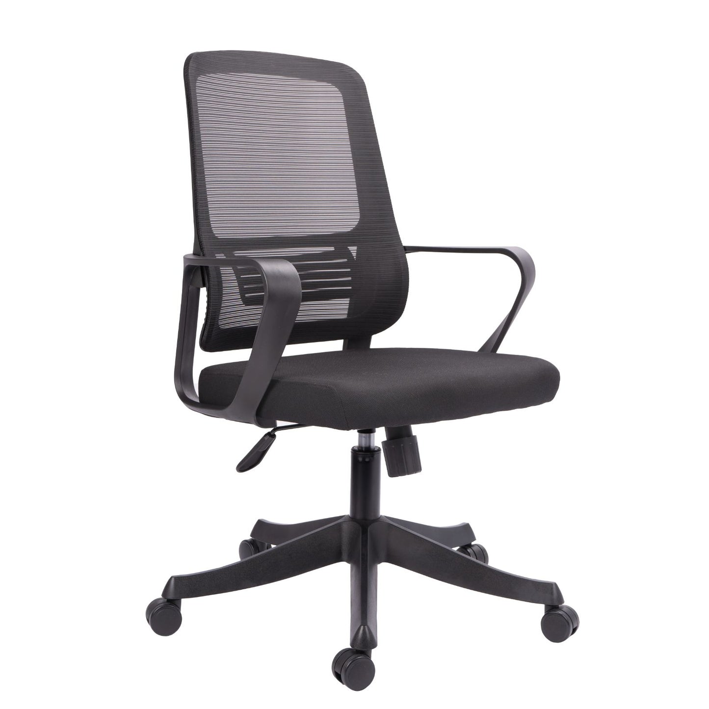 Silla Gerente Montecarlo #2 Brazos Fijos Graduable En Altura Sin Cabecero