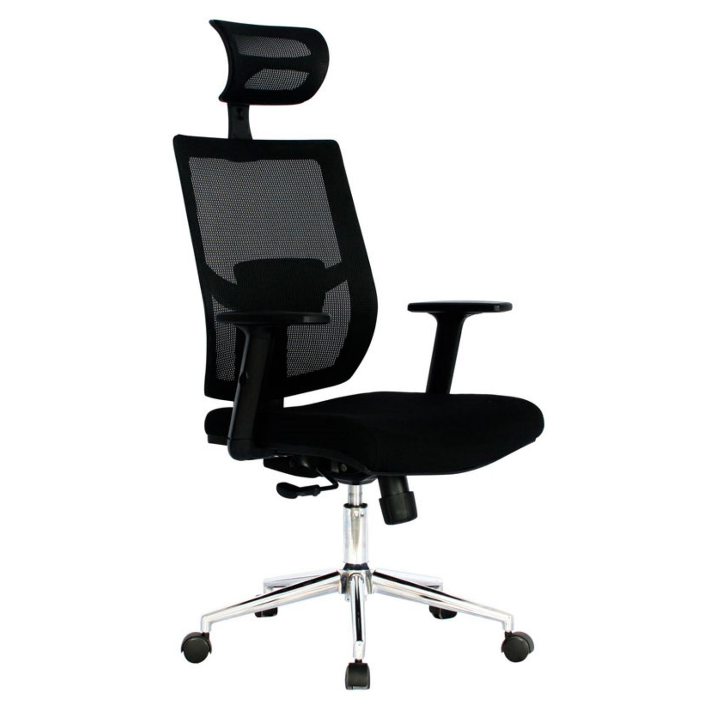 Silla Presidente Hawai  Brazos Graduables Negra