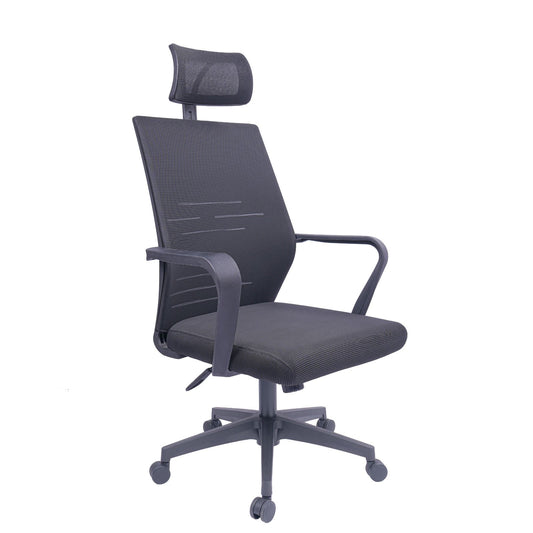 Silla Presidente Bucarest #2 Brazos Fijos Con Cabecero