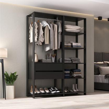 Closet Armario Aureo Abierto En MDP