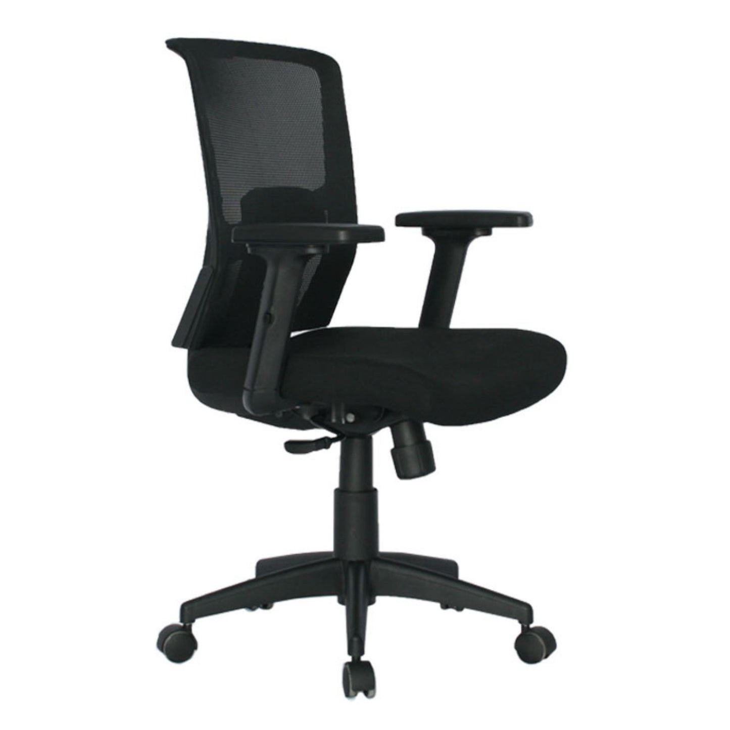 Silla Gerente Estambul Brazos 3D Malla Negra Sin Cabecero