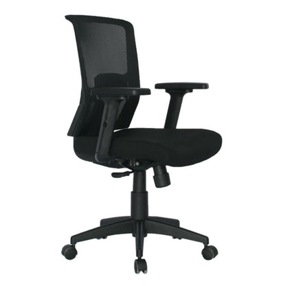 Silla Gerente Estambul Brazos 3D Malla Negra Sin Cabecero