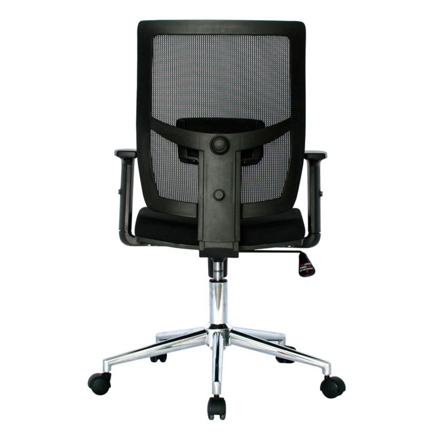 Silla Gerente Hawai  Brazos Graduables Negra Sin Cabecero