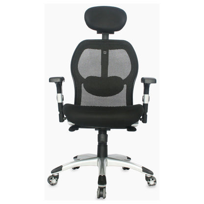 Silla Oficina Cairo Base Nylon Gris Con, Sin Cabecero