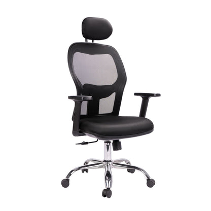 Silla De Oficina Abudabí En Malla Negra