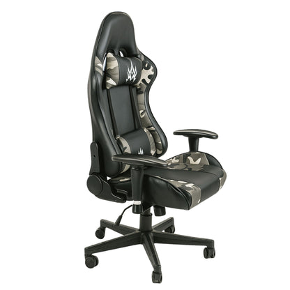 Silla Gamer Black Cops En Cuero PVC