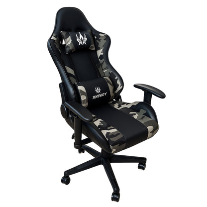 Silla Gamer Black Cops En Cuero PVC